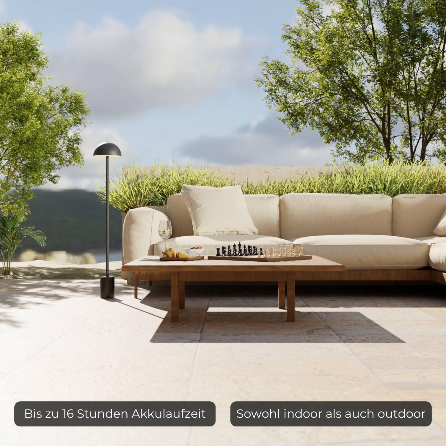 Aurora oplaadbare vloerlamp
