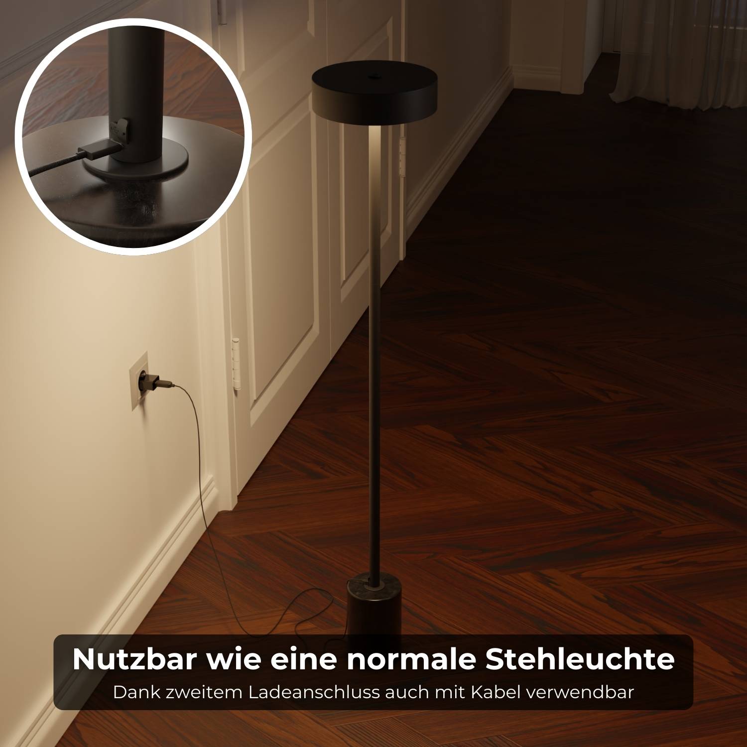 Uranos oplaadbare vloerlamp